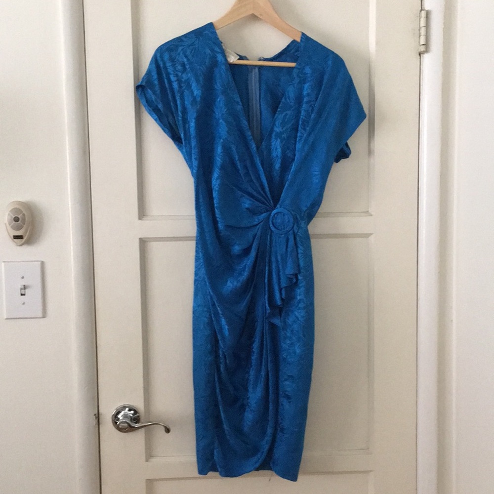Beautiful blue dress.